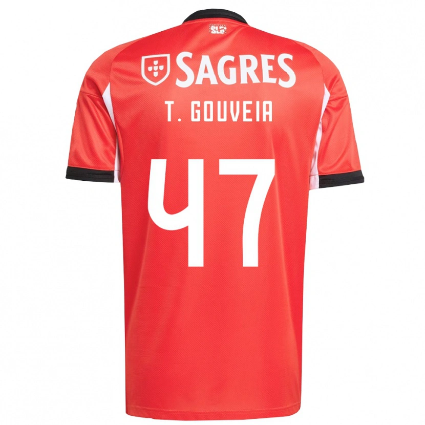 Danxen Herren Tiago Gouveia #47 Rot Weiß Heimtrikot Trikot 2025/26 T-Shirt Österreich