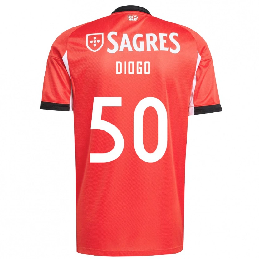 Danxen Herren Diogo Ferreira #50 Rot Weiß Heimtrikot Trikot 2025/26 T-Shirt Österreich