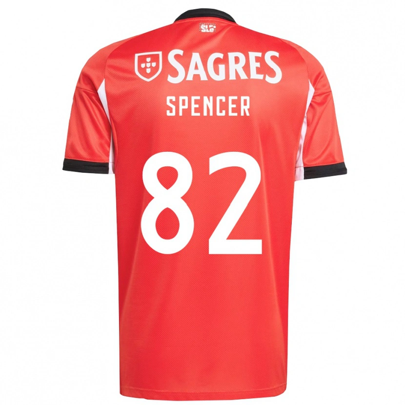 Danxen Herren Diogo Spencer #82 Rot Weiß Heimtrikot Trikot 2025/26 T-Shirt Österreich