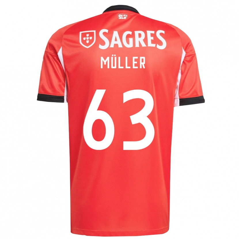 Danxen Herren José Müller #63 Rot Weiß Heimtrikot Trikot 2025/26 T-Shirt Österreich
