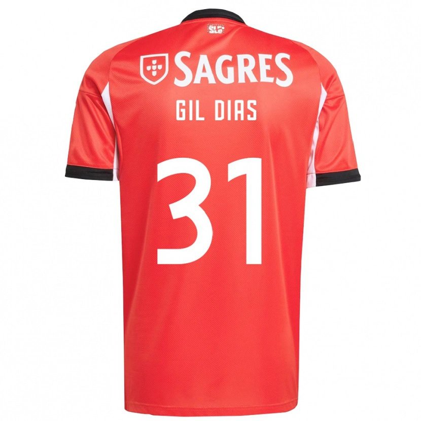 Danxen Herren Gil Dias #31 Rot Weiß Heimtrikot Trikot 2025/26 T-Shirt Österreich