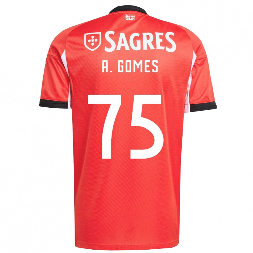 Danxen Herren André Gomes #75 Rot Weiß Heimtrikot Trikot 2025/26 T-Shirt Österreich