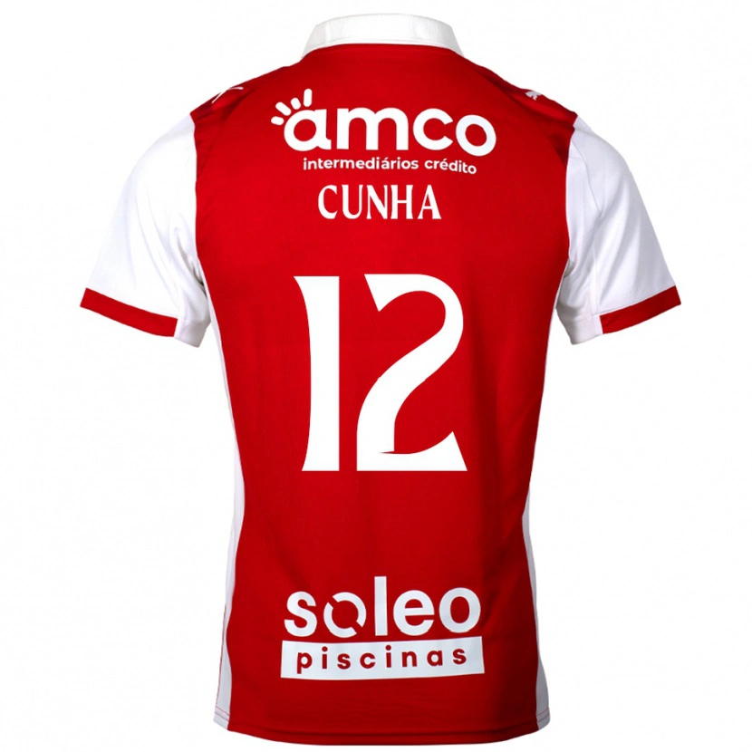 Danxen Herren Romário Cunha #12 Rot Weiß Heimtrikot Trikot 2025/26 T-Shirt Österreich