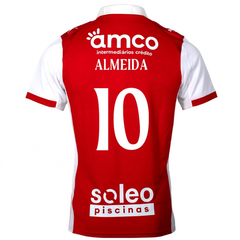 Danxen Herren Vitória Almeida #10 Rot Weiß Heimtrikot Trikot 2025/26 T-Shirt Österreich