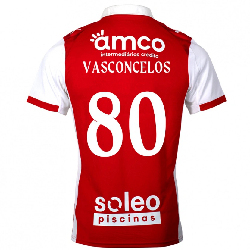 Danxen Herren Vasconcelos #80 Rot Weiß Heimtrikot Trikot 2025/26 T-Shirt Österreich