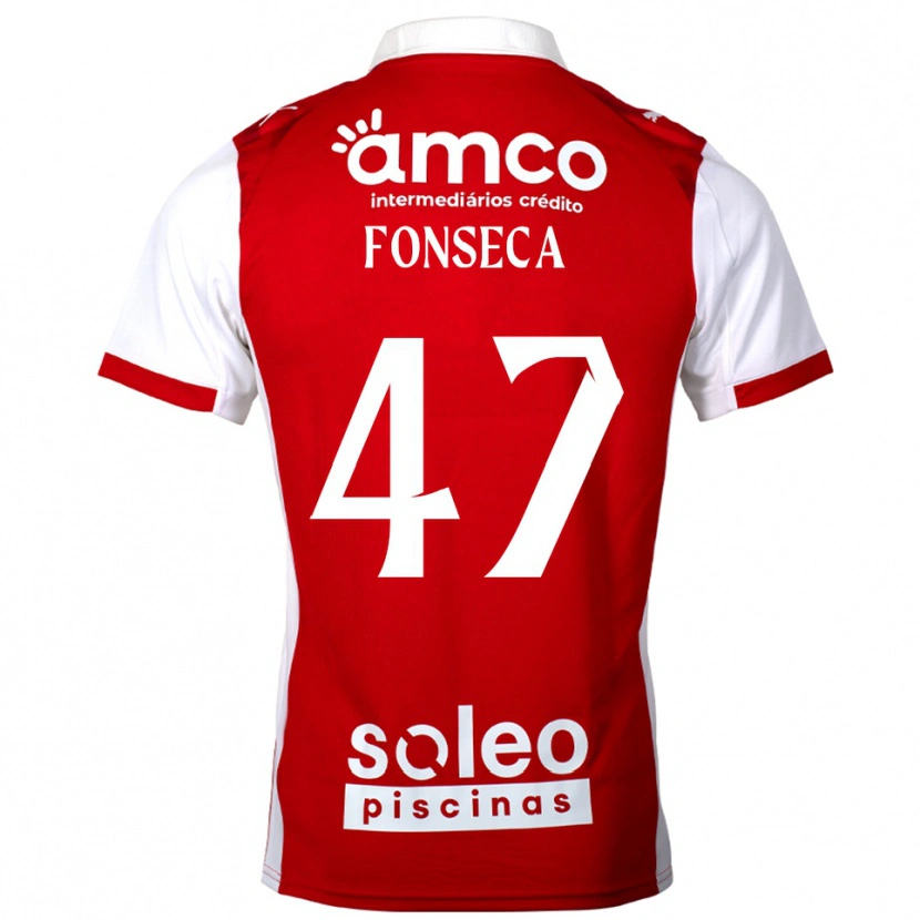 Danxen Herren Diogo Fonseca #47 Rot Weiß Heimtrikot Trikot 2025/26 T-Shirt Österreich