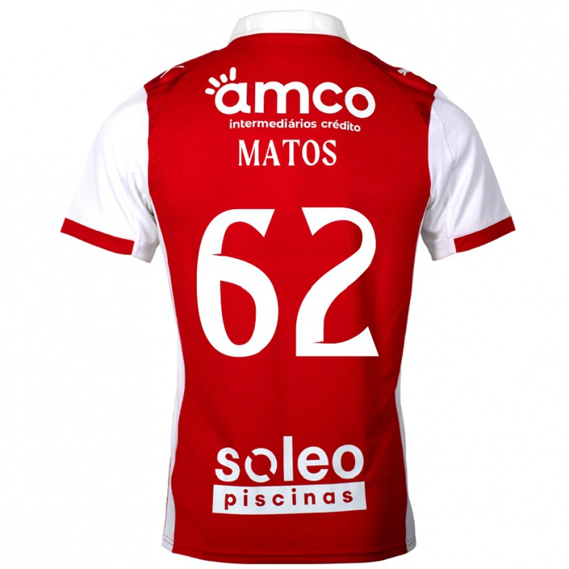Danxen Herren Nuno Matos #62 Rot Weiß Heimtrikot Trikot 2025/26 T-Shirt Österreich