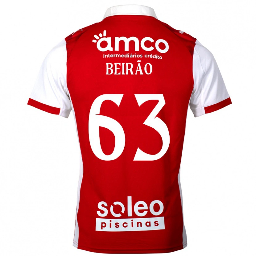 Danxen Herren Rodrigo Beirão #63 Rot Weiß Heimtrikot Trikot 2025/26 T-Shirt Österreich