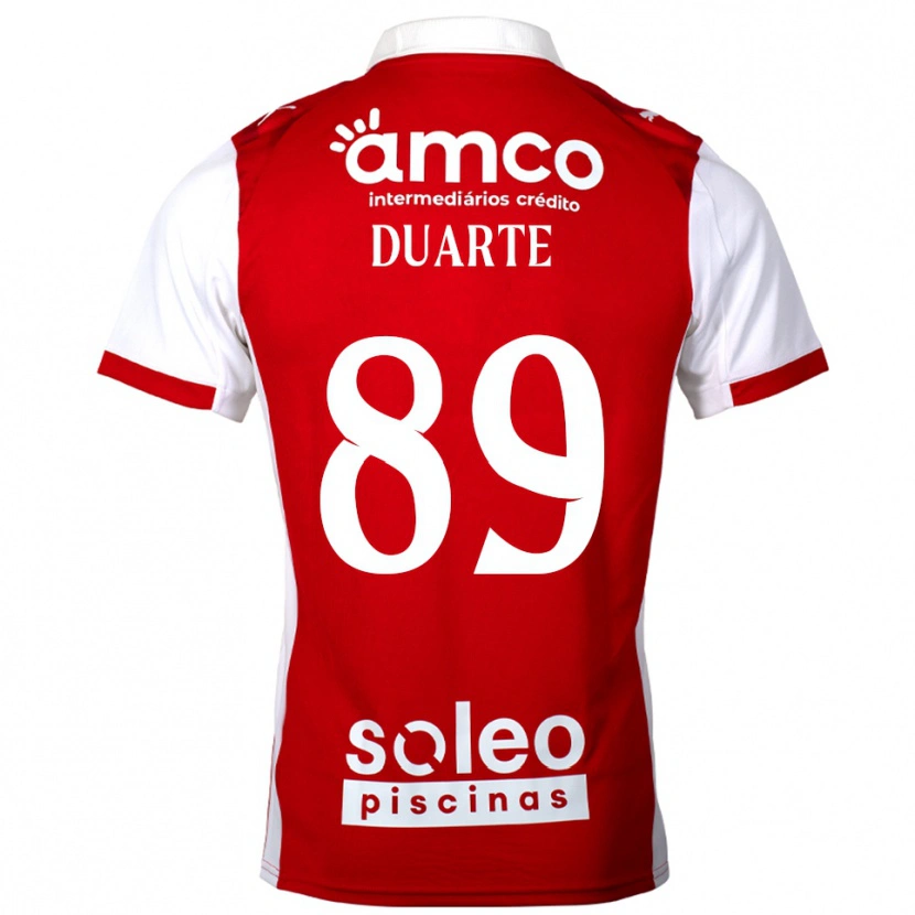 Danxen Herren Afonso Duarte #89 Rot Weiß Heimtrikot Trikot 2025/26 T-Shirt Österreich
