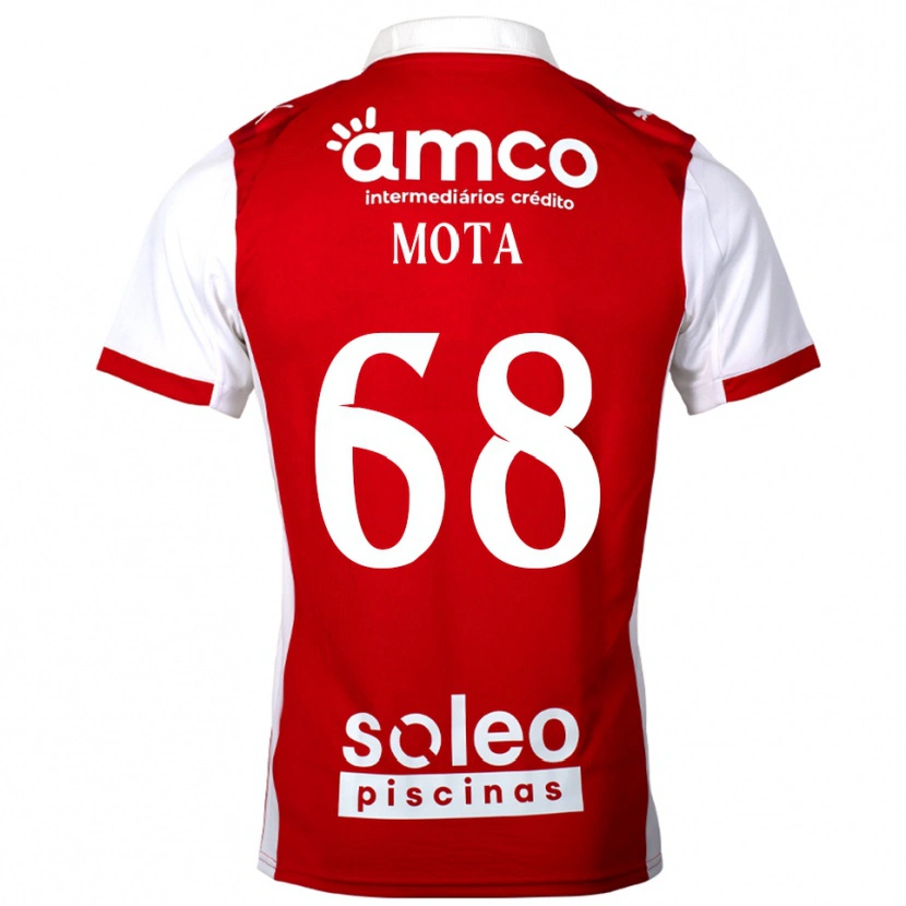 Danxen Herren Edgar Mota #68 Rot Weiß Heimtrikot Trikot 2025/26 T-Shirt Österreich