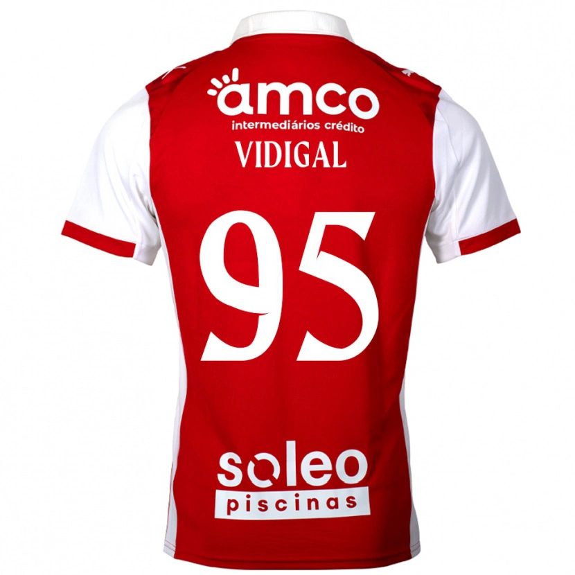Danxen Herren Sandro Vidigal #95 Rot Weiß Heimtrikot Trikot 2025/26 T-Shirt Österreich