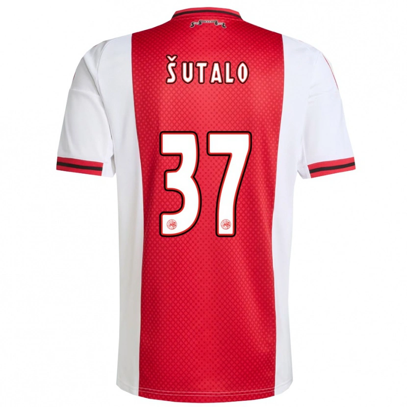 Danxen Herren Josip Šutalo #37 Rot Weiß Heimtrikot Trikot 2025/26 T-Shirt Österreich