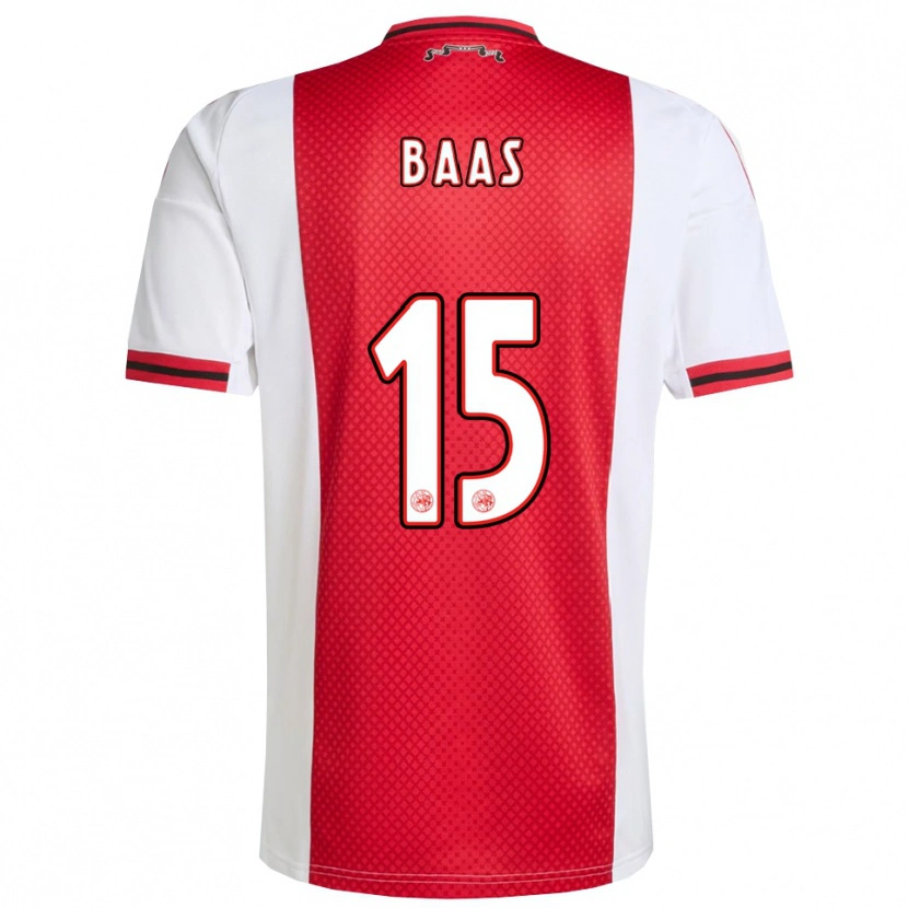 Danxen Herren Youri Baas #15 Rot Weiß Heimtrikot Trikot 2025/26 T-Shirt Österreich