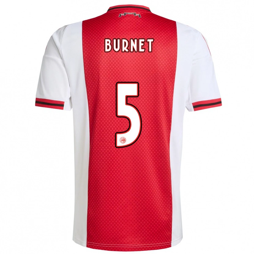 Danxen Herren Lorenzo Burnet #5 Rot Weiß Heimtrikot Trikot 2025/26 T-Shirt Österreich