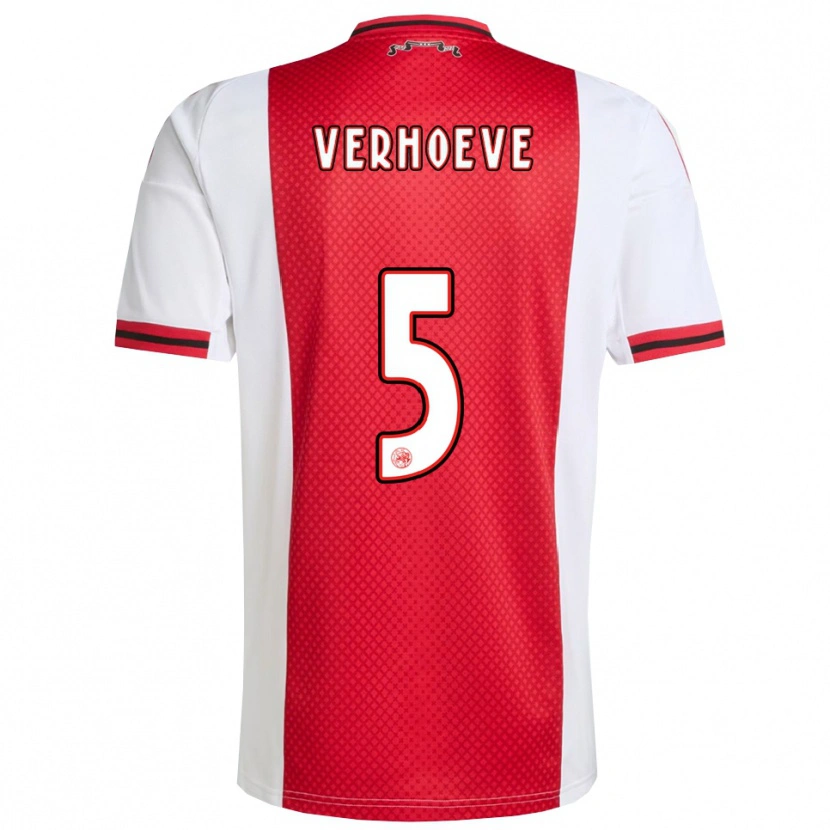 Danxen Herren Soraya Verhoeve #5 Rot Weiß Heimtrikot Trikot 2025/26 T-Shirt Österreich