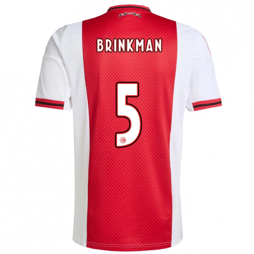 Danxen Herren Tim Brinkman #5 Rot Weiß Heimtrikot Trikot 2025/26 T-Shirt Österreich