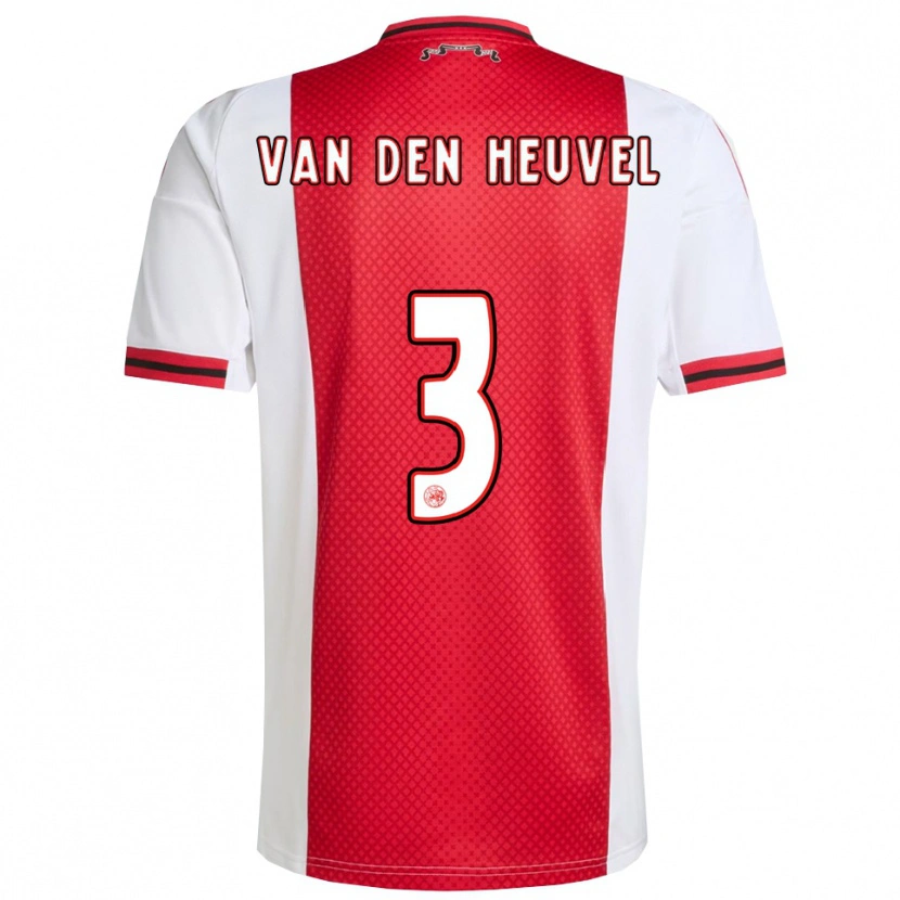 Danxen Herren Nino Van Den Heuvel #3 Rot Weiß Heimtrikot Trikot 2025/26 T-Shirt Österreich
