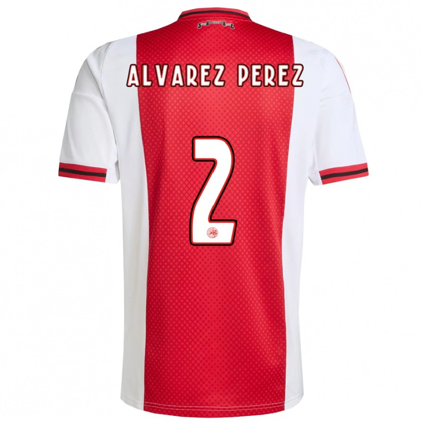 Danxen Herren Marley Alvarez Perez #2 Rot Weiß Heimtrikot Trikot 2025/26 T-Shirt Österreich