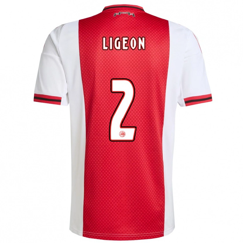 Danxen Herren Ruben Ligeon #2 Rot Weiß Heimtrikot Trikot 2025/26 T-Shirt Österreich