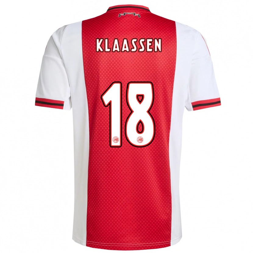 Danxen Herren Davy Klaassen #18 Rot Weiß Heimtrikot Trikot 2025/26 T-Shirt Österreich