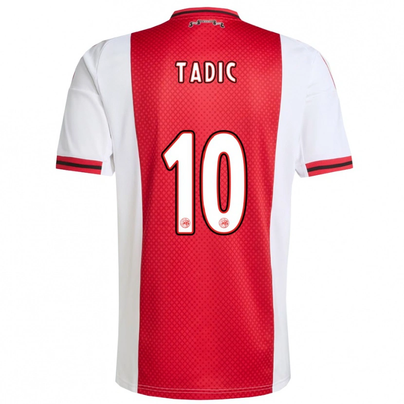 Danxen Herren Dusan Tadic #10 Rot Weiß Heimtrikot Trikot 2025/26 T-Shirt Österreich