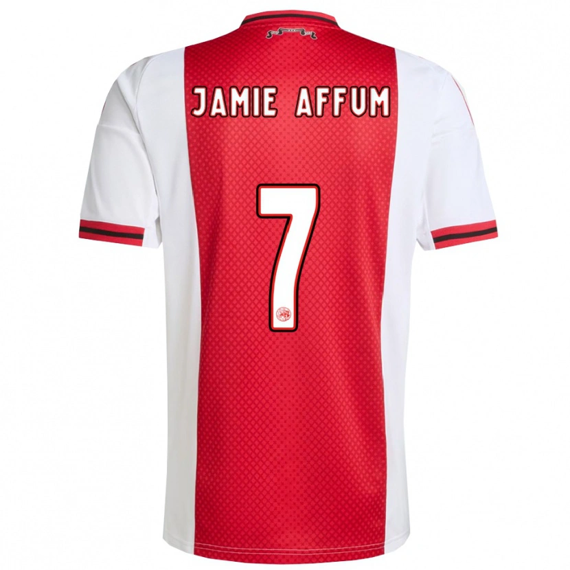 Danxen Herren Deonell Jamie Affum #7 Rot Weiß Heimtrikot Trikot 2025/26 T-Shirt Österreich