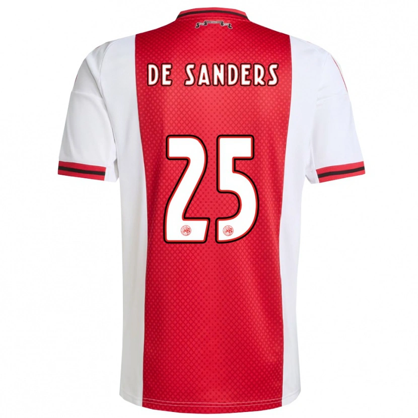 Danxen Herren Kay-Lee De Sanders #25 Rot Weiß Heimtrikot Trikot 2025/26 T-Shirt Österreich