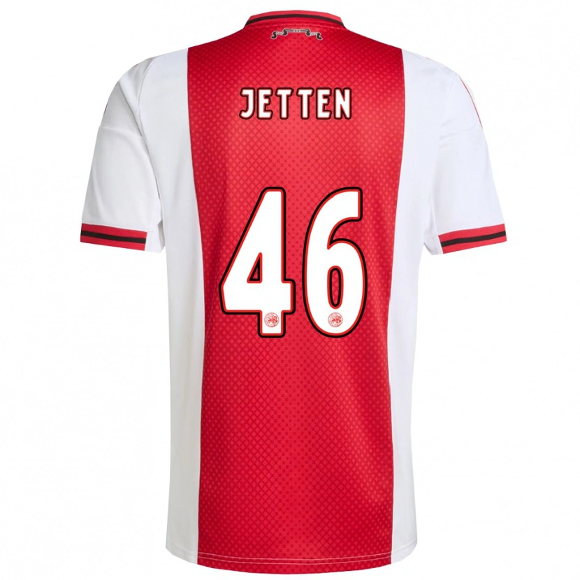 Danxen Herren Lucas Jetten #46 Rot Weiß Heimtrikot Trikot 2025/26 T-Shirt Österreich