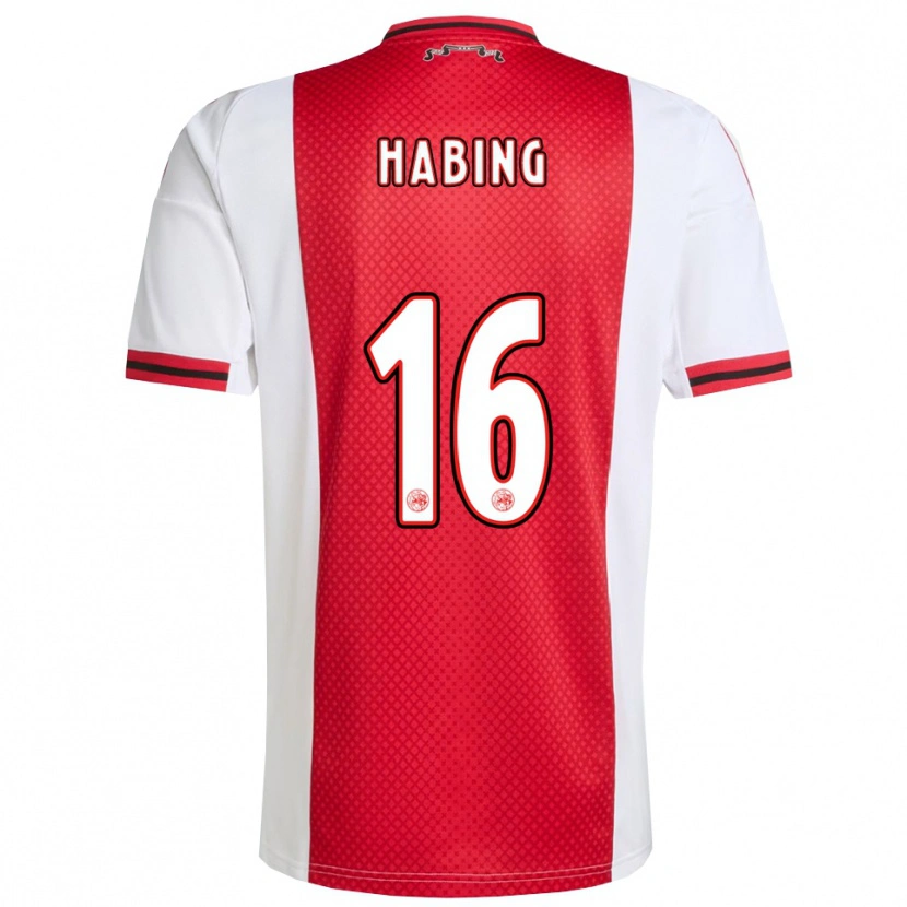 Danxen Herren Youri Habing #16 Rot Weiß Heimtrikot Trikot 2025/26 T-Shirt Österreich