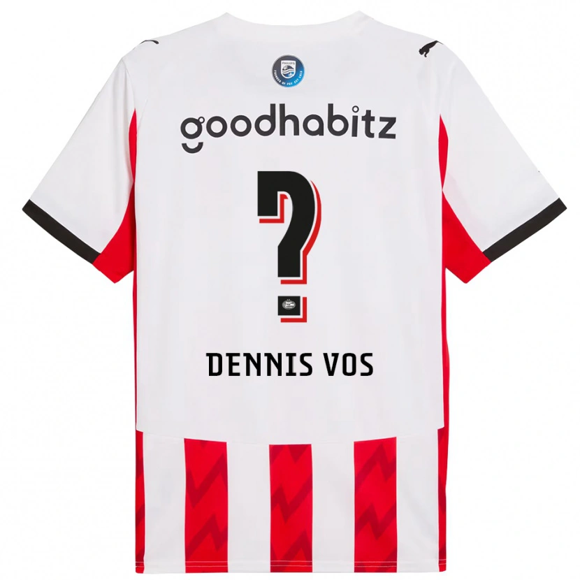 Danxen Herren Dennis Vos #0 Rot Weiß Heimtrikot Trikot 2025/26 T-Shirt Österreich