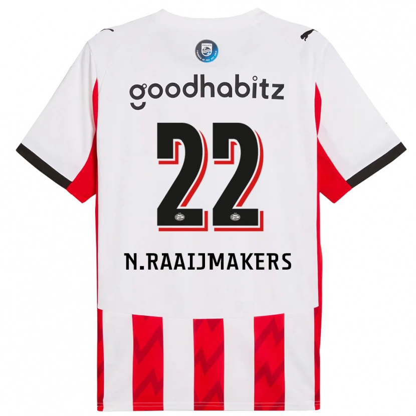 Danxen Herren Niels Raaijmakers #22 Rot Weiß Heimtrikot Trikot 2025/26 T-Shirt Österreich