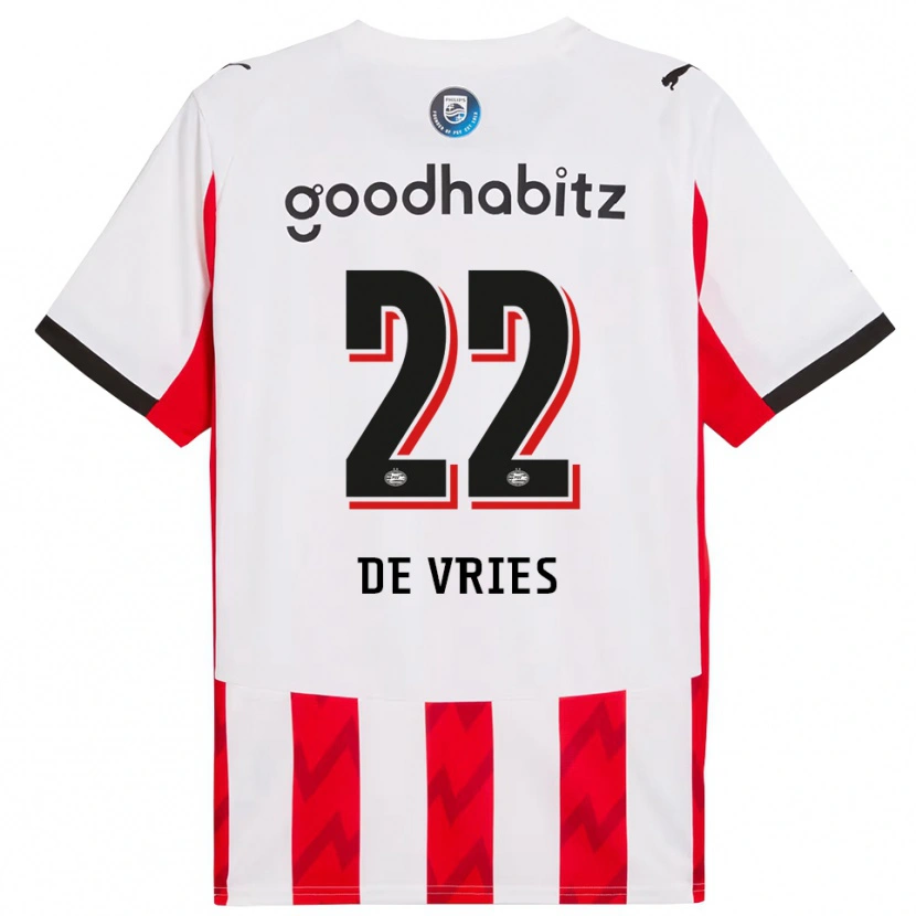 Danxen Herren Lyam De Vries #22 Rot Weiß Heimtrikot Trikot 2025/26 T-Shirt Österreich
