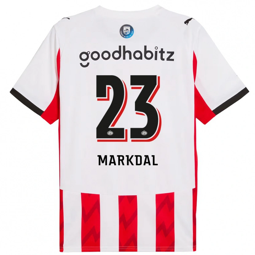 Danxen Herren Mikkel Markdal #23 Rot Weiß Heimtrikot Trikot 2025/26 T-Shirt Österreich