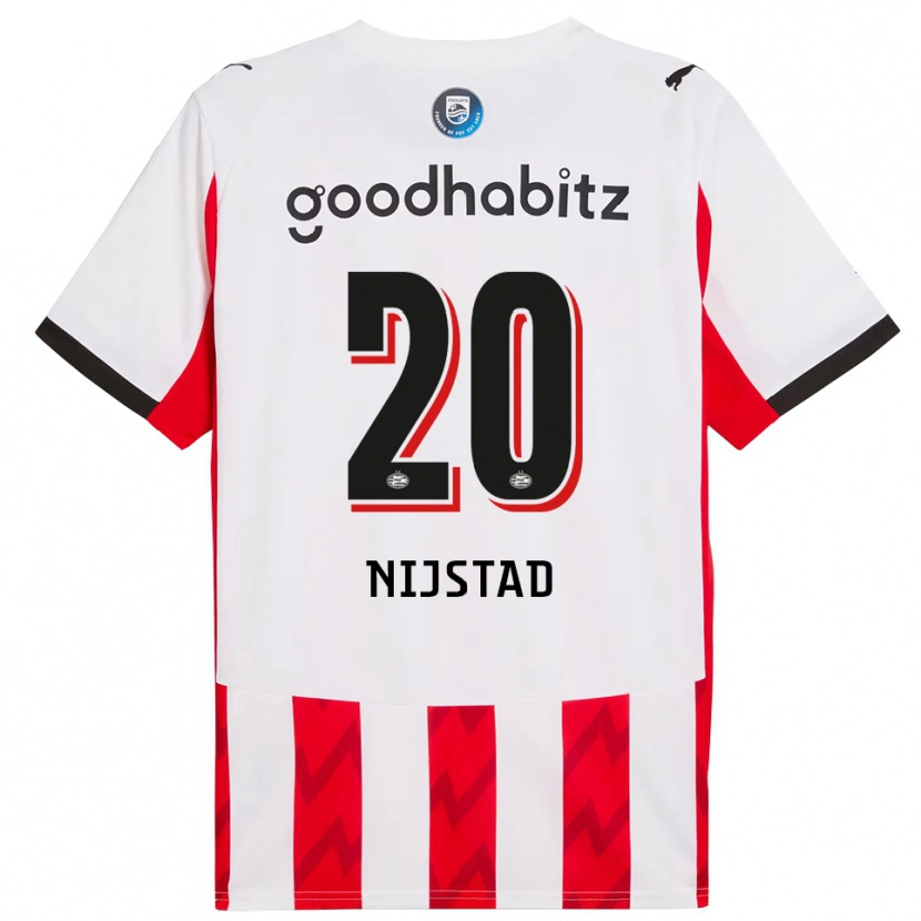 Danxen Herren Nina Nijstad #20 Rot Weiß Heimtrikot Trikot 2025/26 T-Shirt Österreich