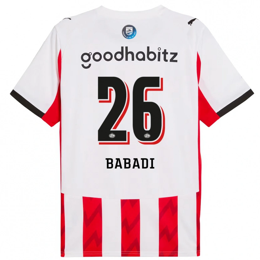 Danxen Herren Isaac Babadi #26 Rot Weiß Heimtrikot Trikot 2025/26 T-Shirt Österreich
