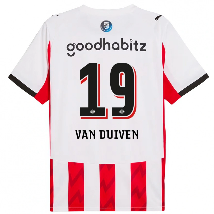 Danxen Herren Jason Van Duiven #19 Rot Weiß Heimtrikot Trikot 2025/26 T-Shirt Österreich
