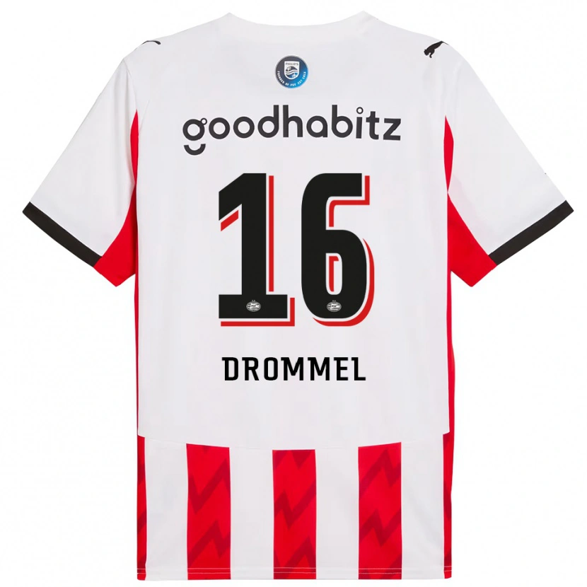 Danxen Herren Joel Drommel #16 Rot Weiß Heimtrikot Trikot 2025/26 T-Shirt Österreich