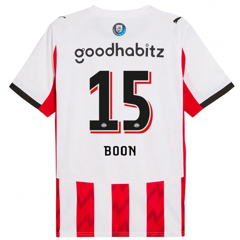 Danxen Herren Rens Boon #15 Rot Weiß Heimtrikot Trikot 2025/26 T-Shirt Österreich