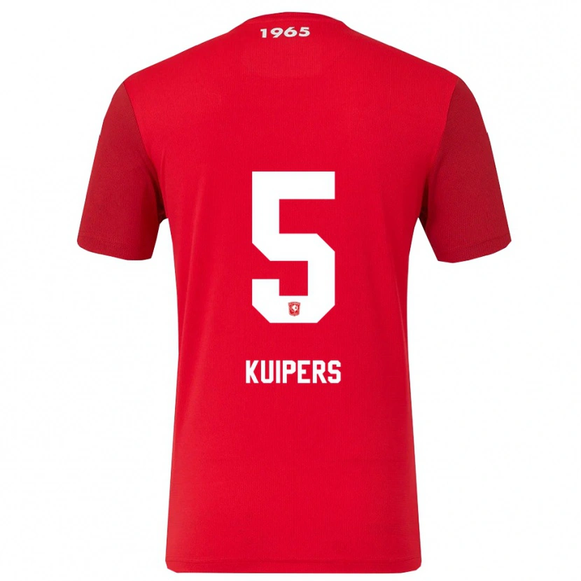 Danxen Herren Bas Kuipers #5 Rot Weiß Heimtrikot Trikot 2025/26 T-Shirt Österreich