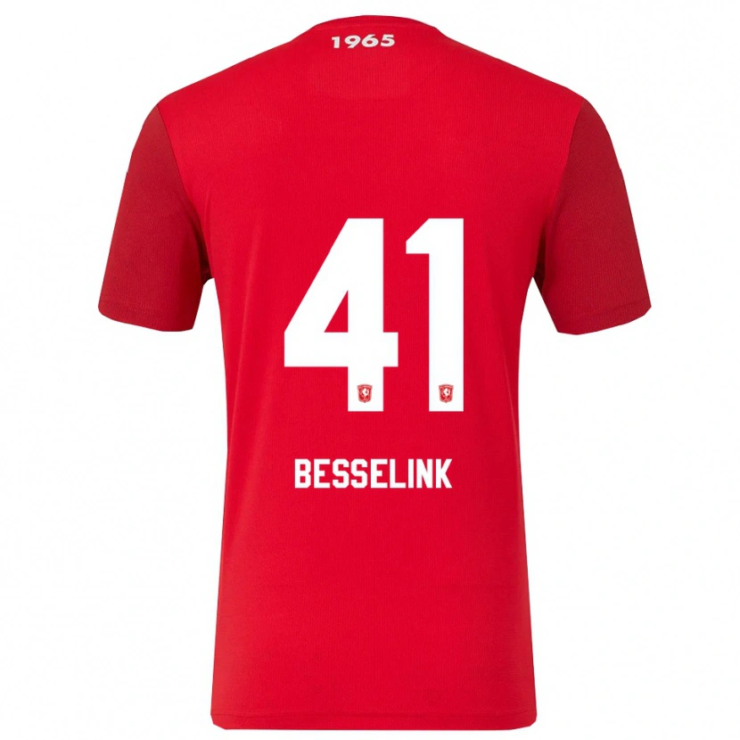 Danxen Herren Gijs Besselink #41 Rot Weiß Heimtrikot Trikot 2025/26 T-Shirt Österreich