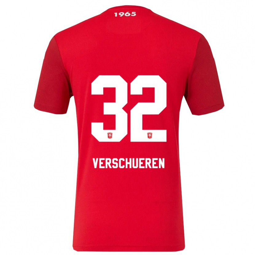 Danxen Herren Arno Verschueren #32 Rot Weiß Heimtrikot Trikot 2025/26 T-Shirt Österreich