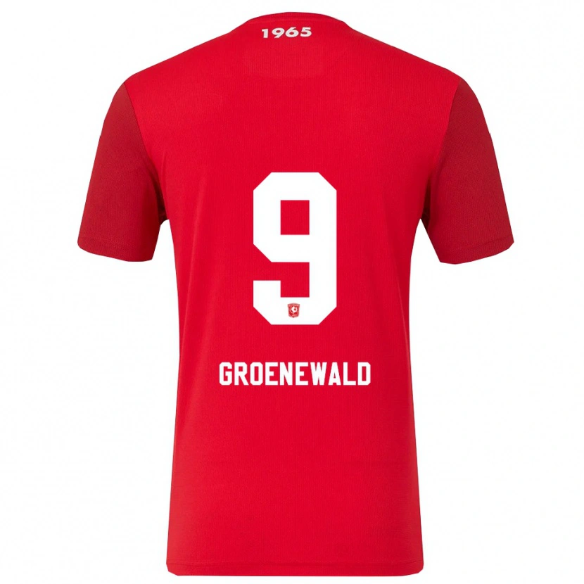 Danxen Herren Nigel Groenewald #9 Rot Weiß Heimtrikot Trikot 2025/26 T-Shirt Österreich