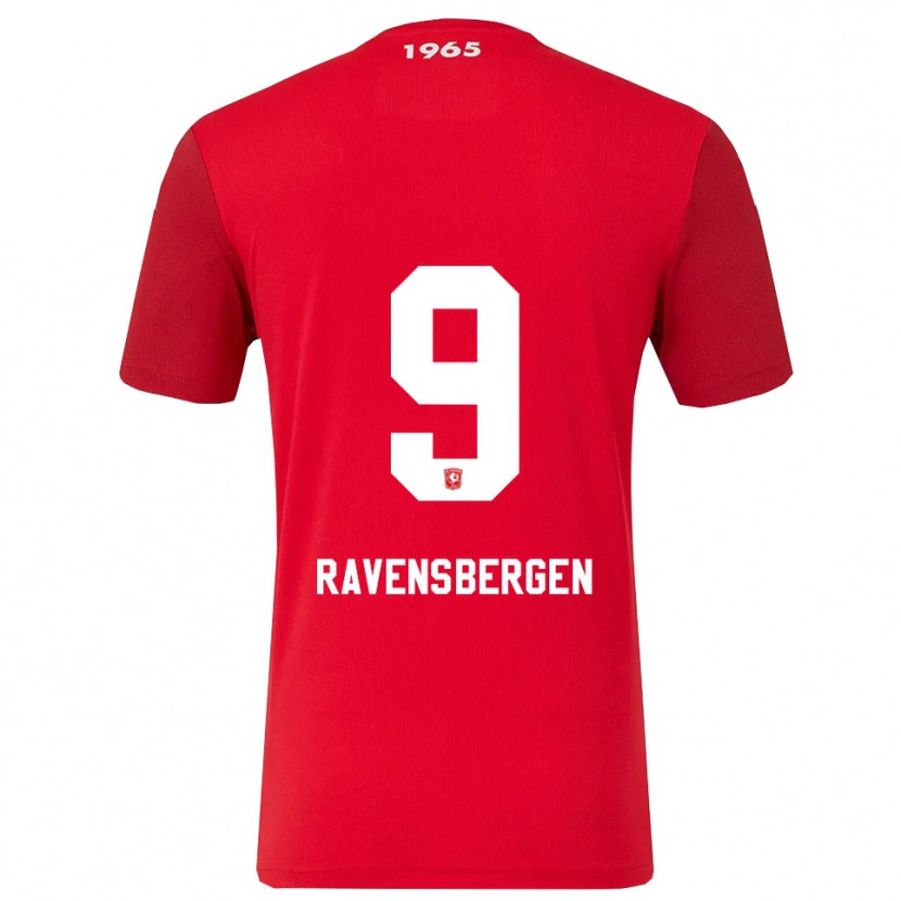 Danxen Herren Jaimy Ravensbergen #9 Rot Weiß Heimtrikot Trikot 2025/26 T-Shirt Österreich