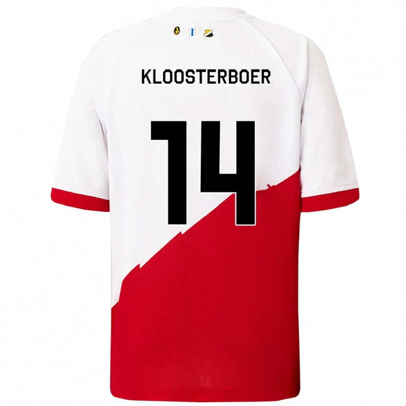 Danxen Herren Per Kloosterboer #14 Weiß Rot Heimtrikot Trikot 2025/26 T-Shirt Österreich