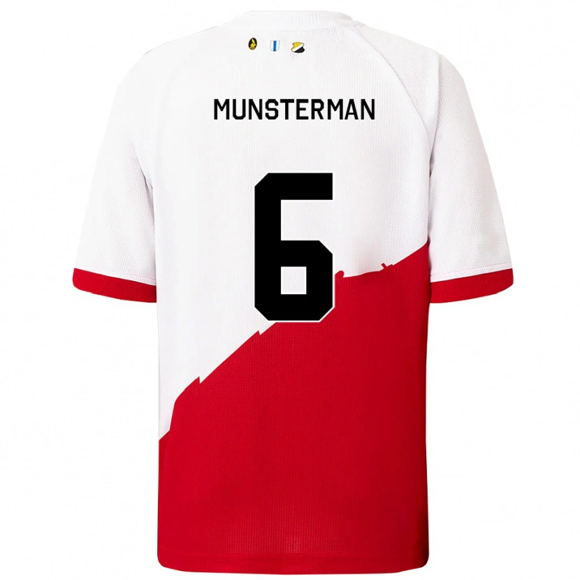 Danxen Herren Marthe Munsterman #6 Weiß Rot Heimtrikot Trikot 2025/26 T-Shirt Österreich