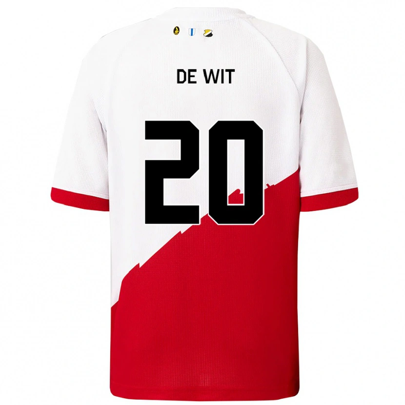 Danxen Herren Dani De Wit #20 Weiß Rot Heimtrikot Trikot 2025/26 T-Shirt Österreich
