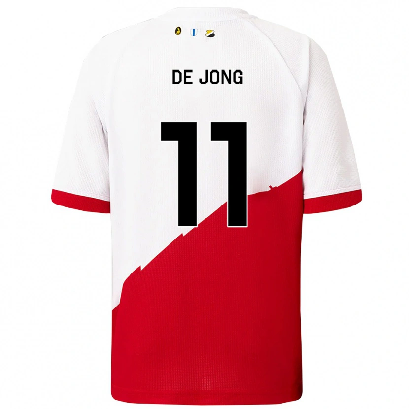 Danxen Herren Sam De Jong #11 Weiß Rot Heimtrikot Trikot 2025/26 T-Shirt Österreich