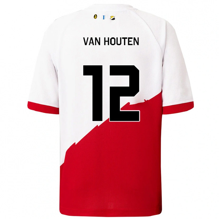 Danxen Herren Dylan Van Houten #12 Weiß Rot Heimtrikot Trikot 2025/26 T-Shirt Österreich