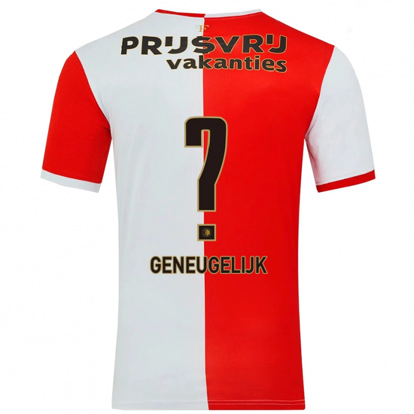 Danxen Herren Ivar Geneugelijk #0 Rot Weiß Heimtrikot Trikot 2025/26 T-Shirt Österreich