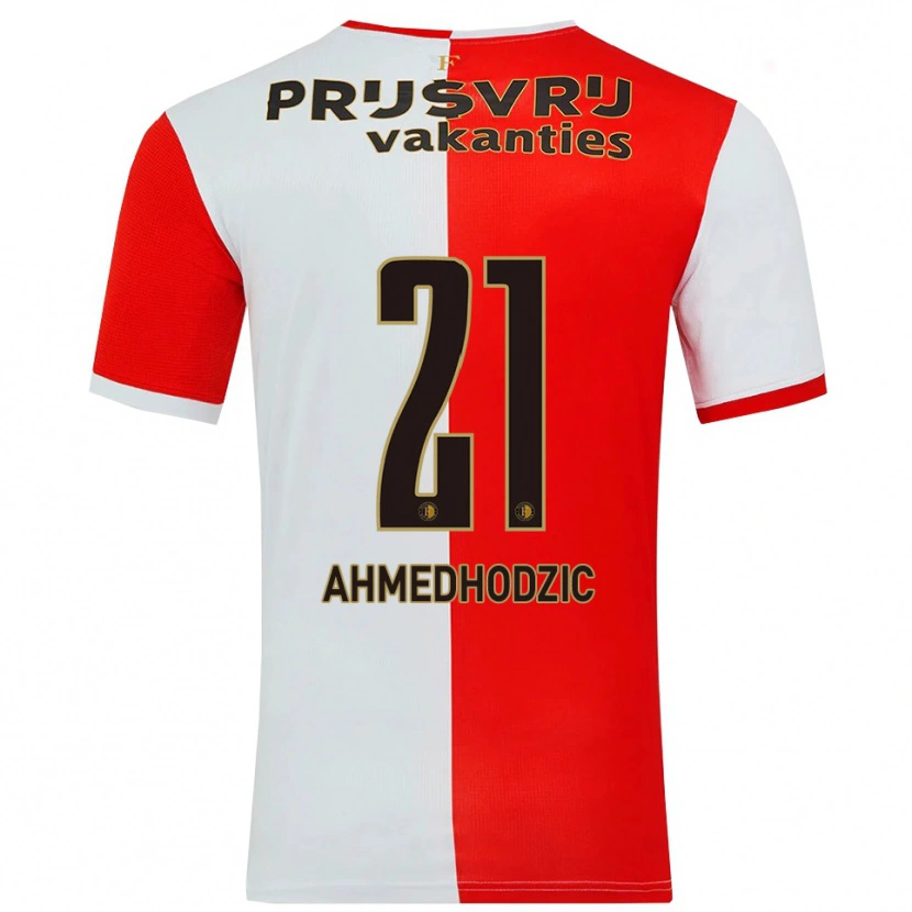 Danxen Herren Anel Ahmedhodzic #21 Rot Weiß Heimtrikot Trikot 2025/26 T-Shirt Österreich